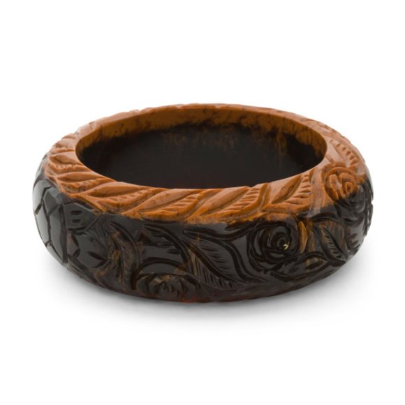 Patricia Nash Jewelry - PATRICIA NASH Carved Resin Bangle Bracelet